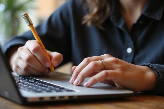 Persona che scrive la propria esperienza